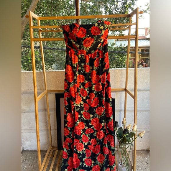 FOREVER 21 Floral Strapless Dress. Size- S - Picture 6 of 12